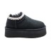 Женские ультра мини угги на платформе Ugg Ultra Mini Platform Black 