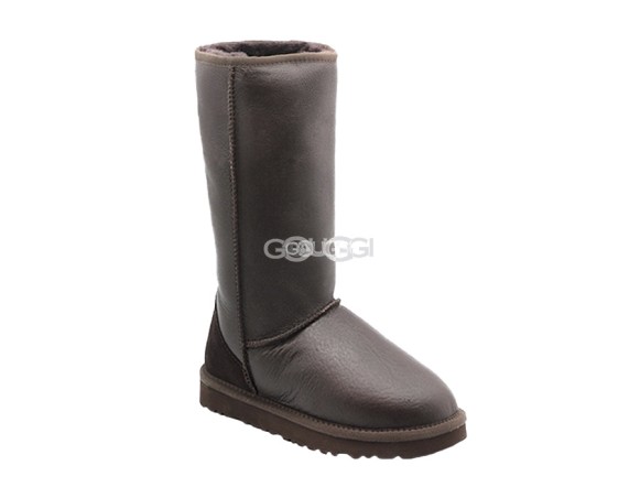 Женские высокие угги Classic Tall Metallic Chocolate