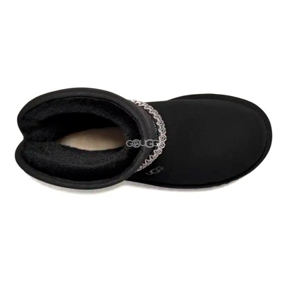 Женские короткие угги Classic Short Crescent - Black