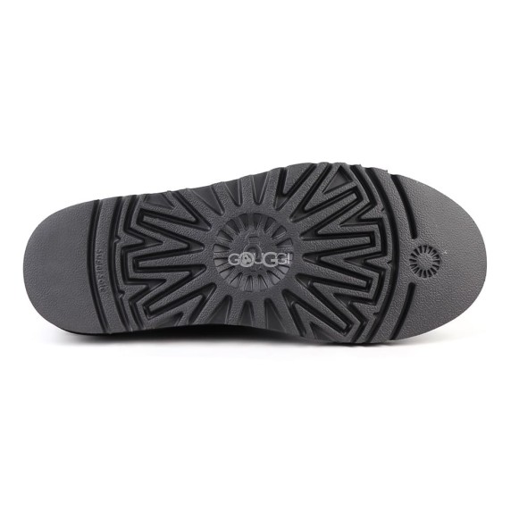 Мужские слиперы Ugg Mens Slippers Flex Leather Black