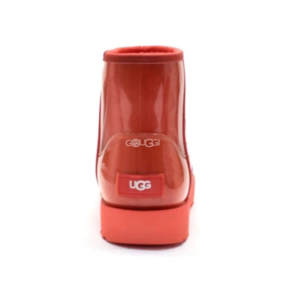 Женские прозрачные мини угги Ugg Mini Clear Red