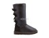 Женские высокие угги с бантиками Bailey Bow Tall Metallic Chocolate