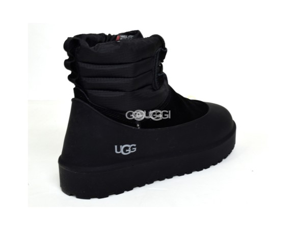 Женские мини угги Classic Mini Lace-Up Weather Black