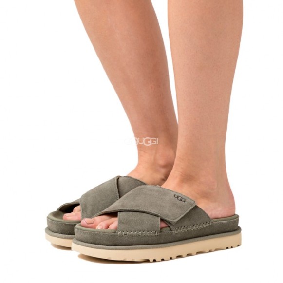 Женские шлепанцы Ugg Goldenstar Cross Green