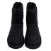 Женские короткие угги на молнии Ugg Classic Short Zip II Black (без камней)