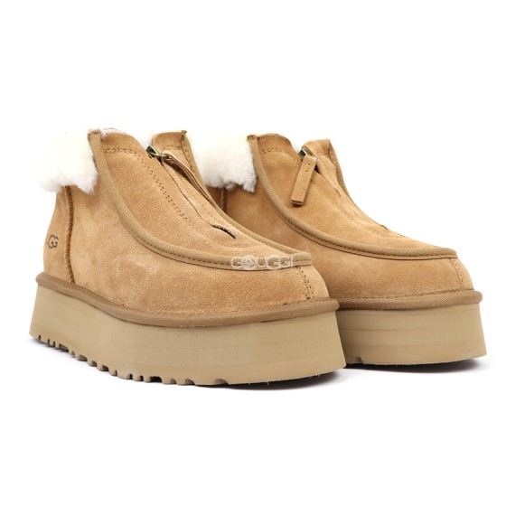 Женские ботинки на платформе Ugg Funkette Platform Boots Chestnut