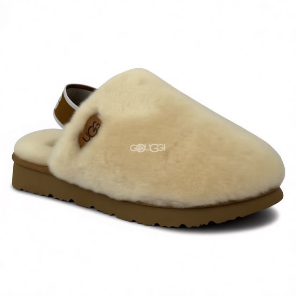 Женские тапочки Ugg Hailey Fluff Natural