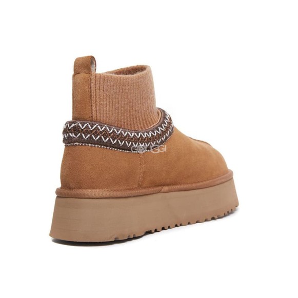 Женские слипоны Tazz Knit Chestnut