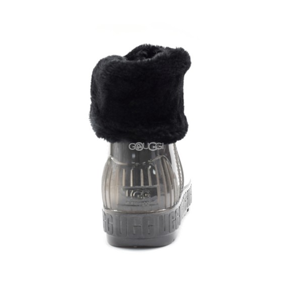 Женские прозрачные короткие угги Ugg Drizlita Clear Boot Black