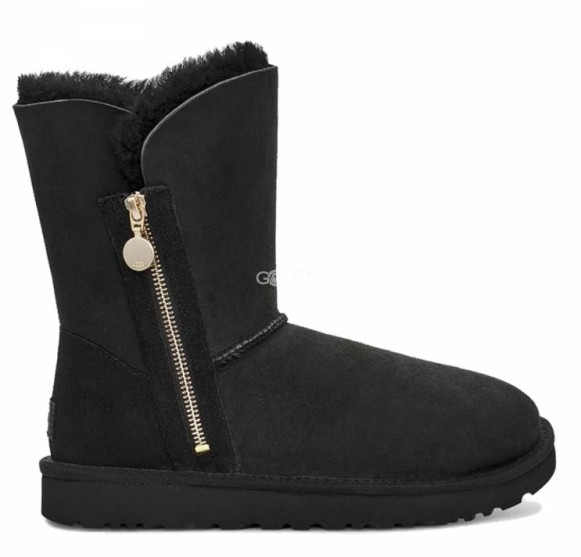 Женские короткие угги на молнии Ugg Bailey Zip Short Black