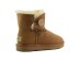 Женские мини угги с пуговицей Mini Bailey Button Chestnut 1