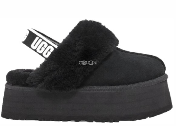 Женские тапочки Ugg Funkette Slipper Black