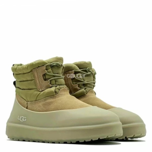 Женские мини угги Ugg Classic Mini Lace-up Sand/Olive